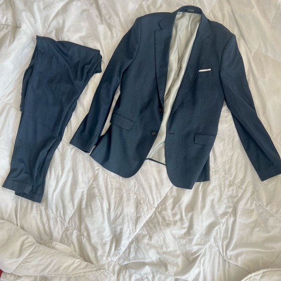 Blue Men Zara Blazer and Pants - Picture 2 of 4
